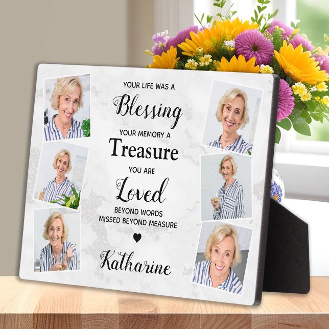 Plaque Photo In Love Memory 6 Photo Sympathy Memorial (Créateur téléchargé)