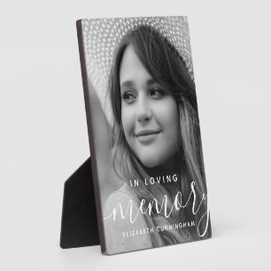 Plaque Photo In Love Memory Memorial Modern Elegant Photo