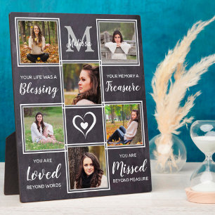 Plaque Photo In Love Memory Unique Photo Collage Memorial