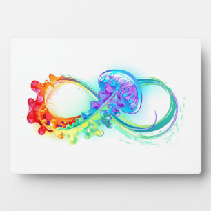 Plaque Photo Infinity avec Rainbow Jellyfish