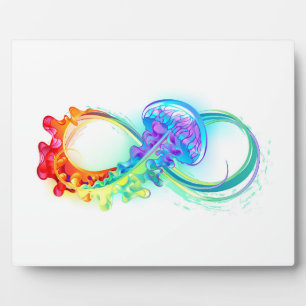 Plaque Photo Infinity avec Rainbow Jellyfish