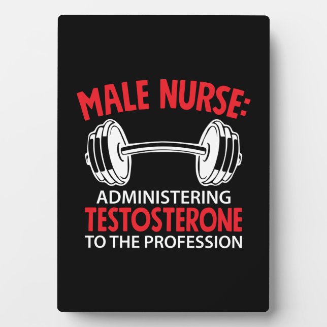 Plaque Photo Infirmier Cadeau Infirmier Homme Administrant (Devant)