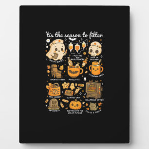 Plaque Photo Infirmière de dialyse C'est la saison d'Halloween