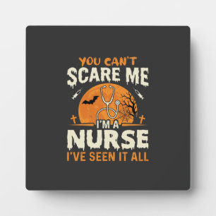 Plaque Photo Infirmière d'Halloween Faites-moi peur