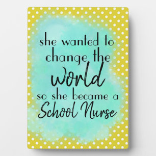 Plaque Photo Infirmière pour étudiants; tendance et hanche