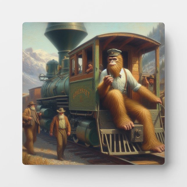 Plaque Photo Ingénieur de train Bigfoot (Devant)