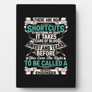 Plaque Photo Ingénieur mécanicien