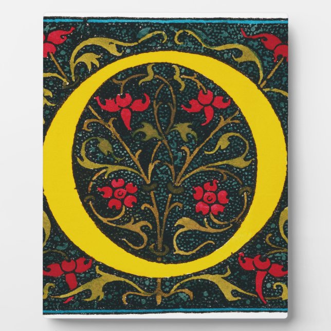 PLAQUE PHOTO INITIAL O, 1520. (Devant)