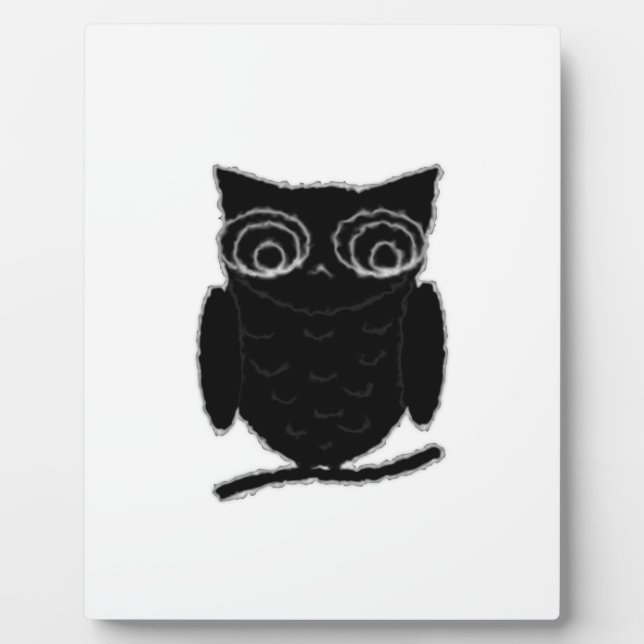 Plaque Photo Inkblot Owl (Devant)