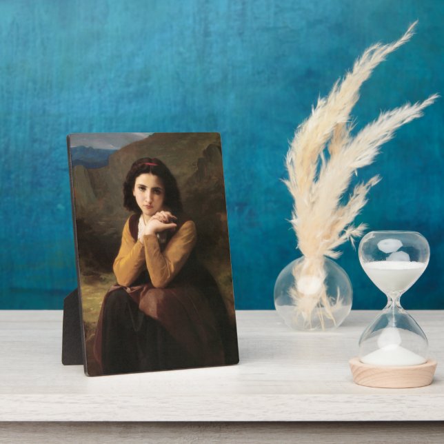 Plaque Photo Innocence de la jeunesse, Bouguereau (Côté)