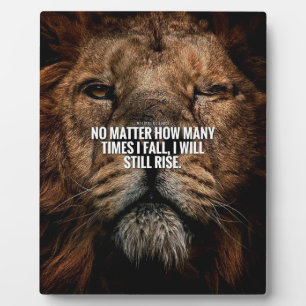 Plaque Photo Inspiration Lion - Automne et Montée - Motivationn