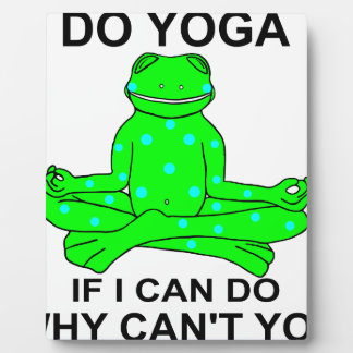Plaque Photo Inspirer Yoga Frog Design