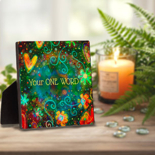 Plaque Photo Inspirivité Personnalisée Tendance, Plutôt Florale