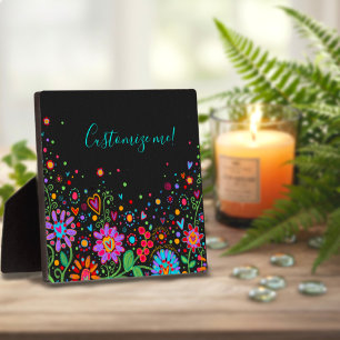 Plaque Photo Inspirivity Nom Customisé Citation Plutôt Floral