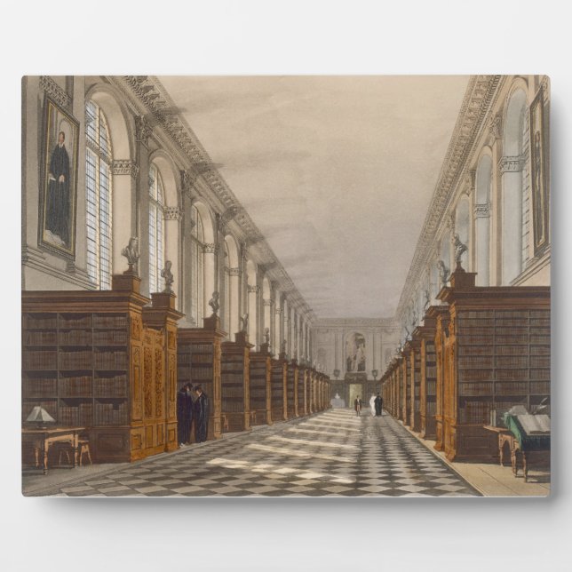 Plaque Photo Intérieur de Trinity College Library, Cambridge, f (Devant)