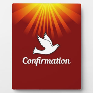 Plaque Photo Invitation Confirmation Fille Personnaliser, Cust