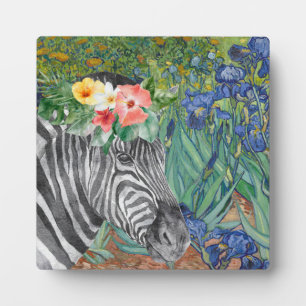 Plaque Photo Irises et Fancy Zebra de Van Gogh