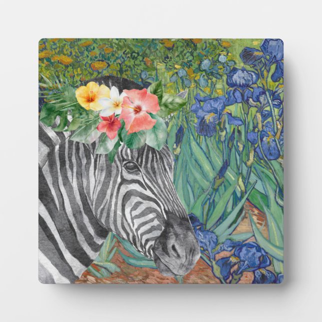 Plaque Photo Irises et Fancy Zebra de Van Gogh (Devant)