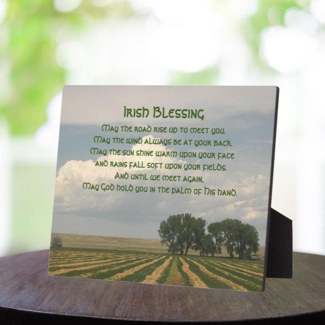 Plaque Photo Irish Blessing Farmland (In Situ)