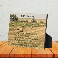 Irish Blessing Hay Bales in a Field