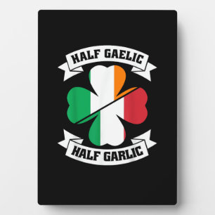 Plaque Photo Irlandais Italien Demi Gaelic Demi Garlic Saint Pa