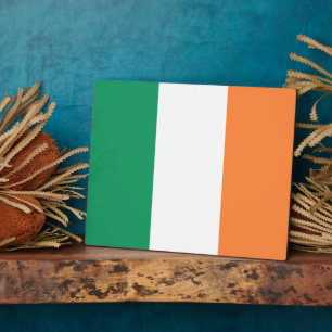 Plaque Photo Irlande National Flag, standard irlandais, bannièr