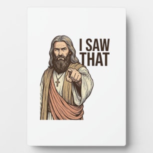 Plaque Photo J'ai vu ce pointage religieux vintage gravure Sh