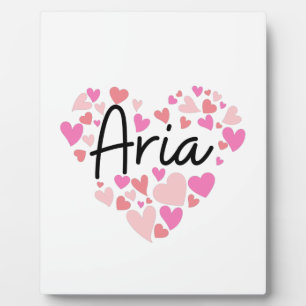 Plaque Photo J'aime Aria