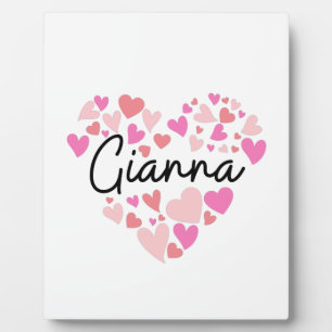 Plaque Photo J'aime Gianna