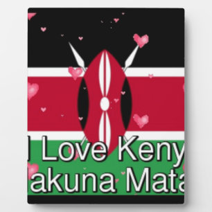 Plaque Photo J'Aime ! Kenya Hakuna Matata