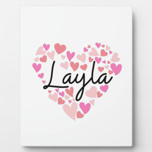 Plaque Photo J'aime Layla