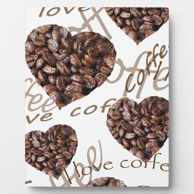 Plaque Photo "J'Aime Le Café !" (Devant)