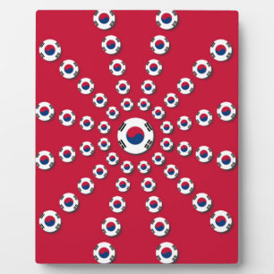 Plaque Photo J'aime le rouge