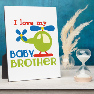 Plaque Photo J'aime mon petit frère