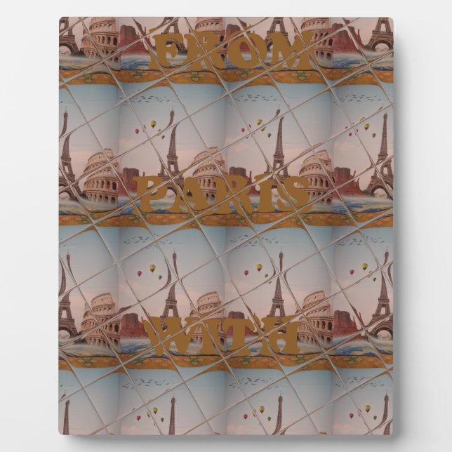 Plaque Photo J'aime Paris (Devant)