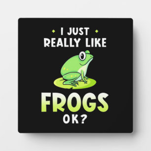 Plaque Photo J'Aime Vraiment Les Grenouilles