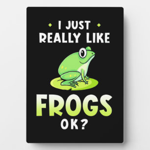 Plaque Photo J'Aime Vraiment Les Grenouilles