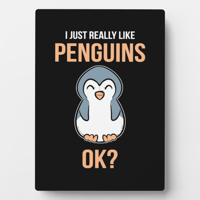 Plaque Photo J'Aime Vraiment Penguin (Devant)