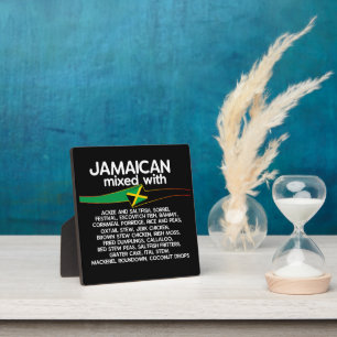 Plaque Photo Jamaïcain Mélangé Avec La Jamaïque Fière