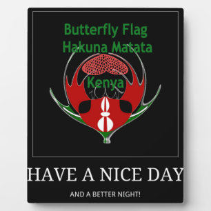 Plaque Photo Jambo Kenya