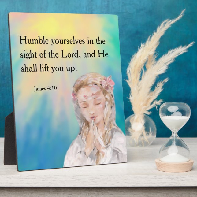 Plaque Photo James 4:10 (Côté)