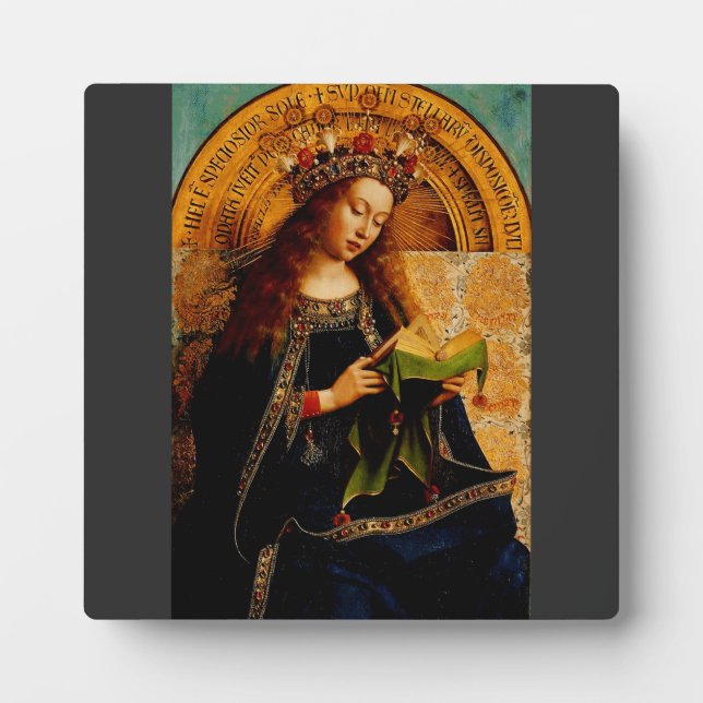 Plaque Photo Jan van Eyck - Collection d'art fin de la Vierge M (Devant)