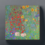 Plaque Photo Jardin agricole de Gustav Klimt avec tournesols<br><div class="desc">Jardin agricole de Gustav Klimt avec plaque de tournesol.</div>