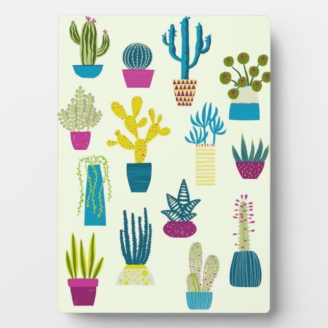 Plaque Photo Jardin de Cactus (Devant)