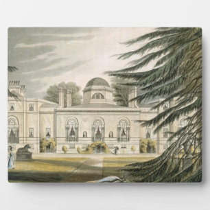 Plaque Photo Jardin de Chiswick House (gravure sur couleur)
