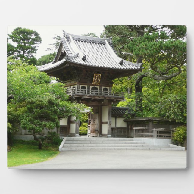 Plaque Photo Jardin japonais de thé à San Francisco (Devant)