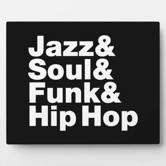 Plaque Photo Jazz & Soul & Funk & Hip hop (Devant)