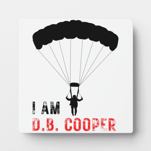 Plaque Photo JE SUIS D.B. Cooper  (Devant)