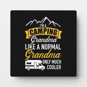 Plaque Photo Je Suis Grand-Mère De Camping