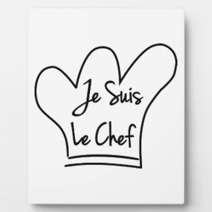 Plaque Photo Je Suis Le Chef